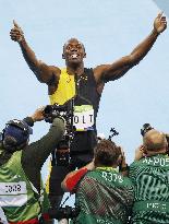 Olympics: Bolt wins 3rd consecutive 100m gold