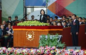 Tsai urges Beijing to acknowledge Taiwan on National Day