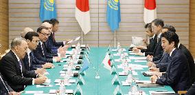 Japan, Kazakhstan leaders vow unity on nuclear disarmament