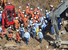 Landslide in southwestern Japan