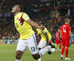 Football: Colombia vs England at World Cup