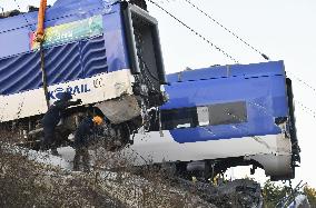 Train derailment in South Korea