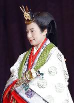 Japanese emperor's enthronement ceremony