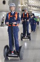 Japanese security guards use Segway for patrol