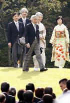 Emperor, empress host autumn garden party