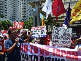 Wartime sex victims, leftists protest JSDF presence in Philippines