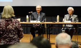 Japanese Nobel laureates Masukawa, Shimomura attend Pugwash confab