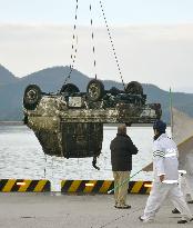 Skeletal remains found in sunken vehicle in Japan