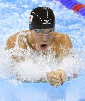 Koseki finishes 6th in men's 100-meter breaststroke