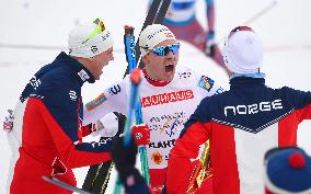 Skiing: Norway wins 40-km cross-country relay for 9th straight time