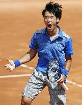 Tennis: Sugita upsets Gasquet in Barcelona Open 2nd round