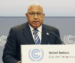 Fiji prime minister at U.N. climate talks