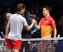 Tennis: Thiem vs Nishikori at ATP Finals