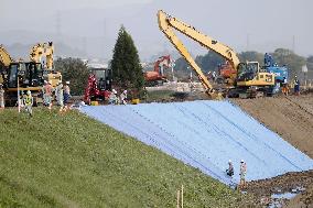 Aftermath of Typhoon Hagibis in Japan