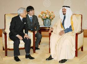 Saudi crown prince meets Japanese emperor