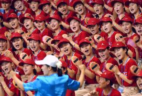 N. Korean women's cheering squad at Universiade