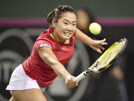 Nara beats Govortsova in Fed Cup WG II playoff