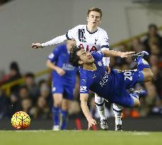 Okazaki in action in Leicester's win