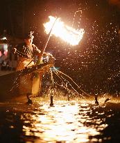 Cormorant fishing in Gifu city