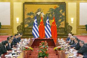 Greek prime minister in Beijing