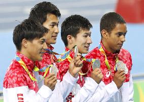 Olympics: Japan relay quartet gets silver medals