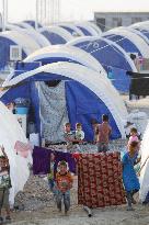Refugees in northern Iraq camp