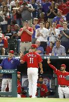 Baseball: Darvish gets no-decision in Rangers' opening loss