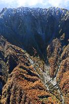 Mt. Daisen's first snow