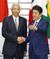 Japan, Myanmar leaders hold talks in Tokyo