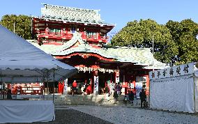 Tokyo shrine after sword murder