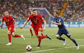 Football: Japan vs Belgium at World Cup