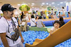 Indoor playgrounds draw families in heated Japan