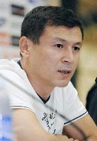 Uzbekistan coach Kasimov speaks at news conference