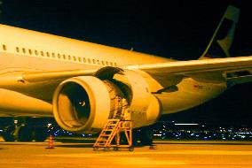 Cathay Pacific plane makes emergency landing in Osaka