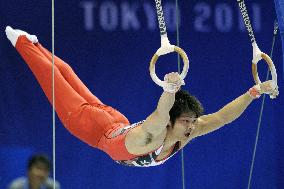 Japan's Yamamuro takes bronze in rings at worlds