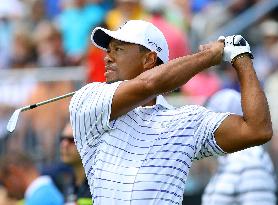 Woods practices for Bridgestone Invitational in U.S.