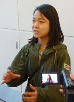 Ski jumper Takanashi returns from training in S. Korea