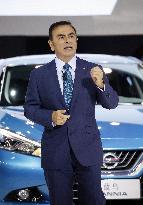 Nissan's Ghosn speaks at press preview for Auto Shanghai 2015