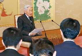 Japanese emperor turns 82, recalls tragedy of WWII