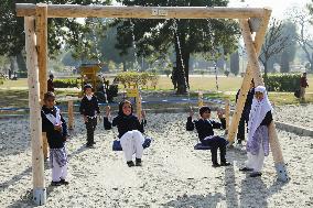 Japan donates new playground equipment to Islamabad park