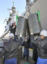 MSDF vessel in quake relief