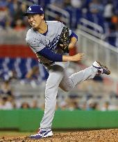 Dodgers' Maeda takes loss against Marlins