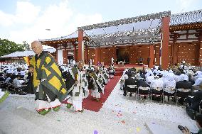 Yakushiji Temple celebrates completion of restoration work