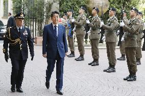 Japanese prime minister in Italy