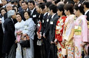 Emperor, empress host spring garden party