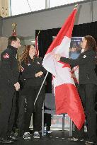 Canadian speed skater Hughes named Olympic flag bearer