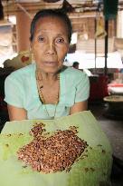 'Hawaijar' fermented soybeans in Imphal, India