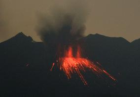 Mt. Sakurajima eruption