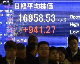 Tokyo stocks jump 6%
