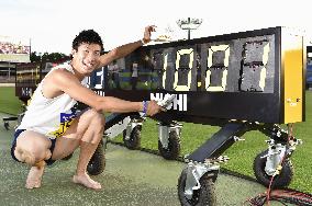 Kiryu matches 10.01-seconds personal best in 100m